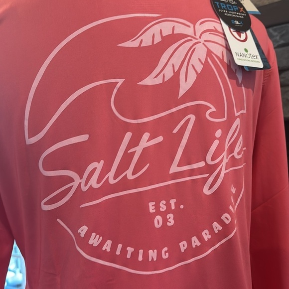 Salt Life UVAPOR performance Fabric UV 30 sun protect top,quick dry,soft,stretch - Picture 6 of 14
